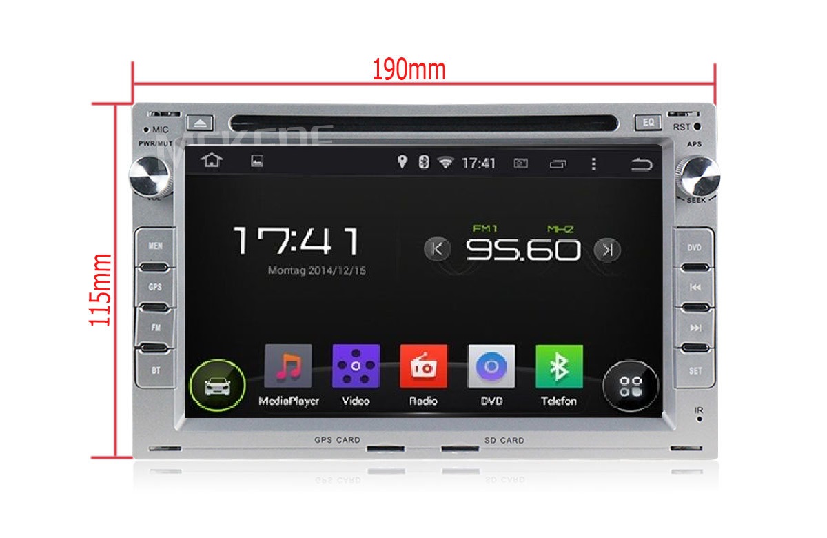 Autoradio Naviceiver Moniceive ANDROID4.4 Quadcor WIFI BT